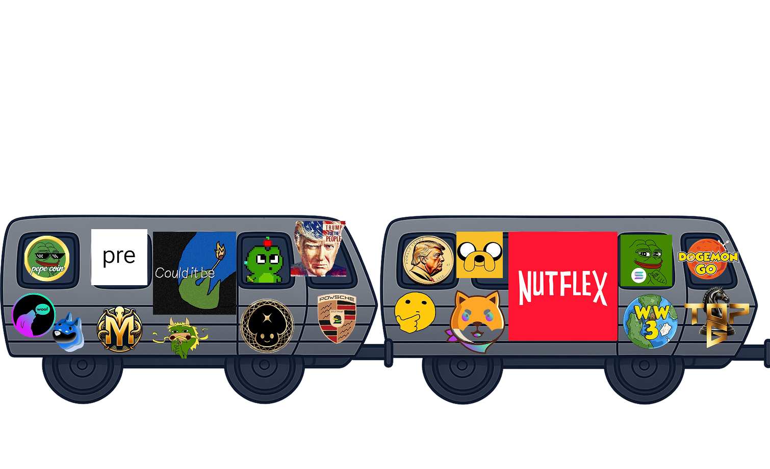Cartoon train car 19-20 with characters
